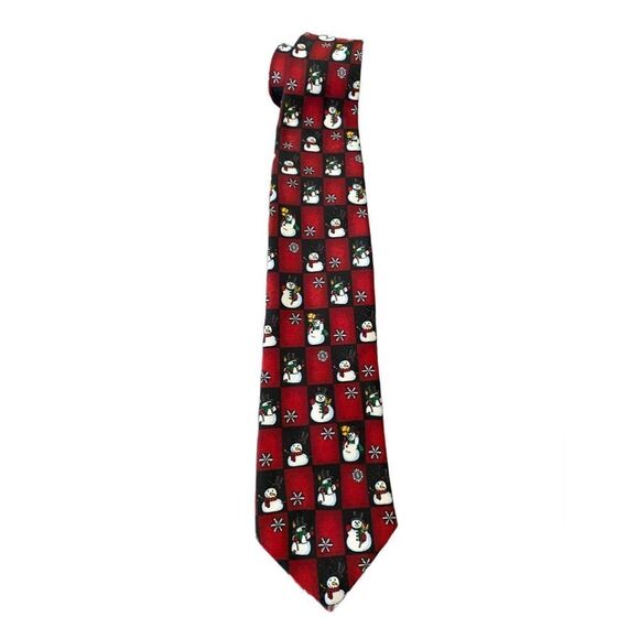 Yule Tie Greetings Snowman Tie - Picture 1 of 2